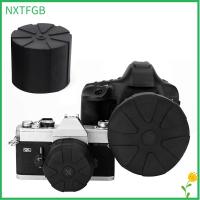 NXTFGB ตัวป้องกันซิลิโคนอเนกประสงค์2ชิ้นฝาครอบกันขีดข่วนฝาครอบเลนส์ Tutup Lensa Kamera DSLR