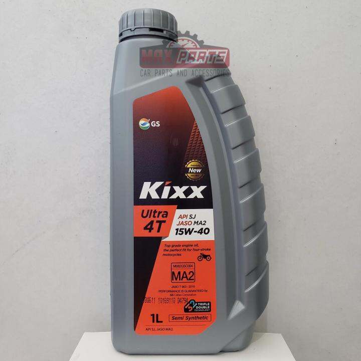Kixx Ultra 4T API SJ/JASO MA2 15W-40 1L (SEMI SYNTHETIC MOTORCYCLE ...