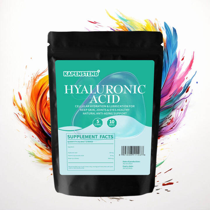 Hyaluronic Acid Supplements Promotes soft, healthy + radiant skin