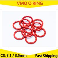 WD O-RING karet silikon CS 3.1mm 3.5mm OD 10mm-78mm VMQ cincin segel perbaikan kerangka segel minyak Gasket cincin pencuci