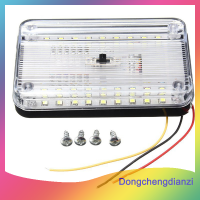 dongchengdianzi 12V 36 LED รถภายในโดมหลังคาเพดานอ่านลำต้นแสงสีขาว