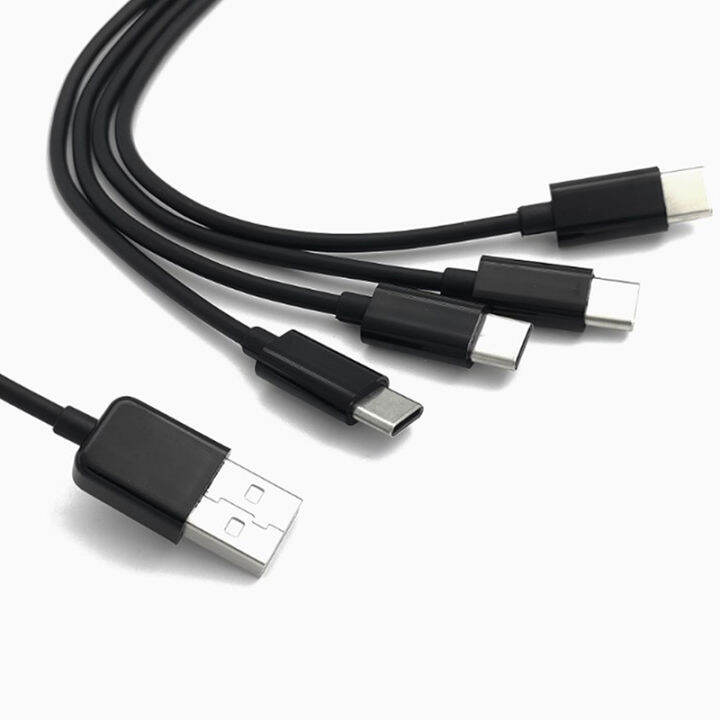 uni-50ซม-4-in-1-usb-c-สายชาร์จยาวสายชาร์จหลายพอร์ตสายชาร์จชนิด-c-สำหรับโทรศัพท์มือถือ