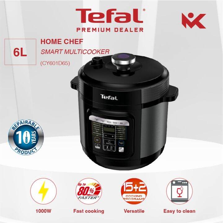 tefal cy601d 6l smart multicooker