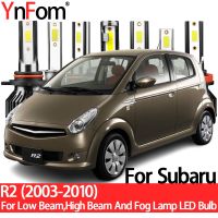 Ynfom สำหรับ Subaru R2 (RC1 RC2 R14) 2003-2010ชุดหลอดไฟไฟหน้ารถมอเตอร์ไซค์แบบ LED พิเศษสำหรับลำแสงต่ำ,ไฟสูง,ไฟตัดหมอก,อุปกรณ์ตกแต่งรถยนต์