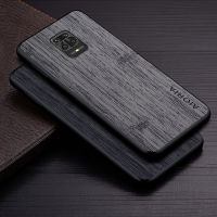 Funda De Cuero Con Patrón De Madera De Bambú Para Móvil, Carcasa De Lujo Para Xiaomi Redmi Note 9 Pro, 9S, 9T