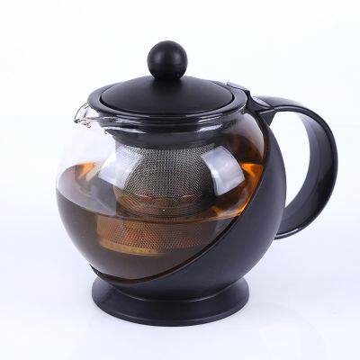 Heat-resistant glass tea pot stainless steel filter liner bubble teapot high temperature resistant large capacity kettle herbal