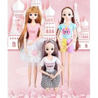 Childrens 2021 Happy New Year gifts Princess Barbie 16 26 Jointed BJD Girl Doll Body with Hair