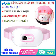 Túi chườm nóng lạnh nhung mềm giảm đau bụng kinh, Đai Massage Làm ấm Bụng