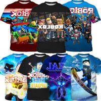 COD DDDGRYTRY Roblox เสื้อยืดแขนสั้น พิมพ์ลายการ์ตูนเกมเสมือนจริง สําหรับเด็กผู้ชาย อายุ 3-13 ปี