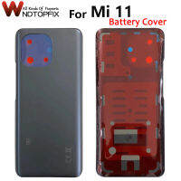 ใหม่สำหรับ Xiaomi Mi 11 แบตเตอรี่ฝาครอบแผงกระจกด้านหลังเคสประตูเปลี่ยน 6.81 "สำหรับ M2011K2C M2011K2G กลับ Mi 11 ฝาครอบ-DDDH MALL