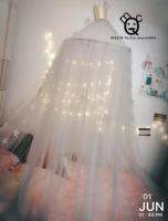 7 Colors Hanging Kids Baby Bedding Dome Bed Canopy Cotton Mosquito Net Bedcover Curtain For Baby Kids Reading Playing Home Decor