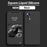 ใหม่ Original Square Liquid ซิลิโคนเคสโทรศัพท์สำหรับ Xiaomi Mi 12 Mi12 12x Pro Case ฝาครอบป้องกันเลนส์เต็มรูปแบบ Capa สำหรับ Xiaomi 12