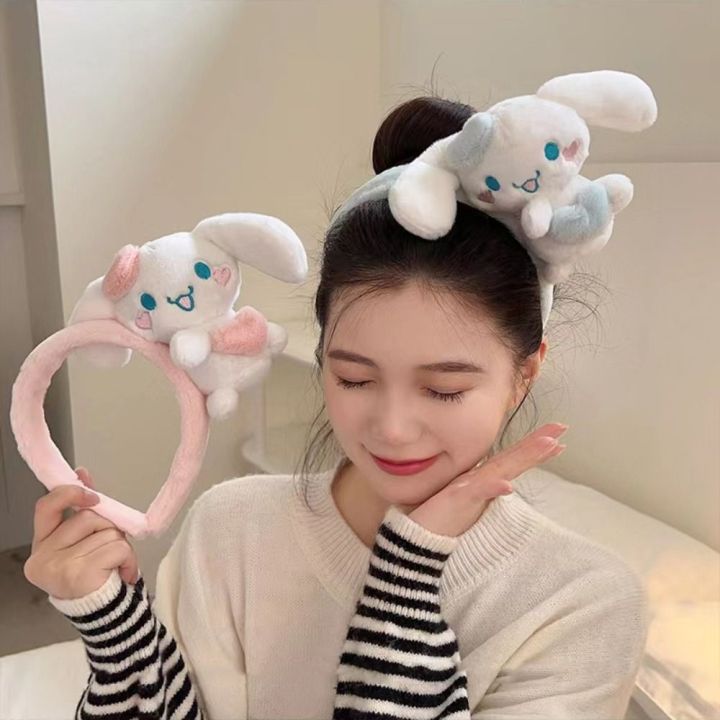 OEUVR love heart Cinnamoroll Headband Anime Plush Cinnamoroll Hair Hoop ...