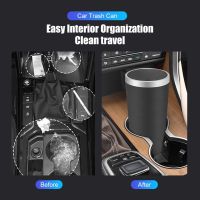 hot！【DT】○﹍□  Car Trash Can Cup Holder Bin with Lid Leakproof Garbage Washable 150Pcs Disposable Accessories