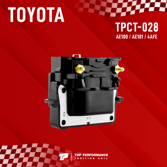 top-performance-ประกัน-3-เดือน-คอยล์จุดระเบิด-toyota-ae-100-ae-101-4afe-5afe-st191-4a-5a-7a-ge-ตรงรุ่น-tpct-028-made-in-japan-คอยล์หัวเทียน-คอยล์จานจ่าย-คอยล์ไฟ-โตโยต้า-เออี-โคโรน่า-โคโรล่า-สามห่วง-90