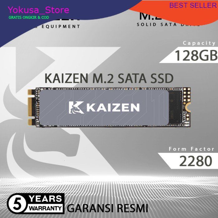 Ssd M2 Sata M2 Sata M2sata 128gb Kaizen Resmi Garansi 5 Tahun