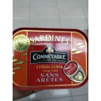 ฟินเวอร์? Connetable Sardines Virg in Olive Oil Sans Aretes115g มีจำนวนจำกัด