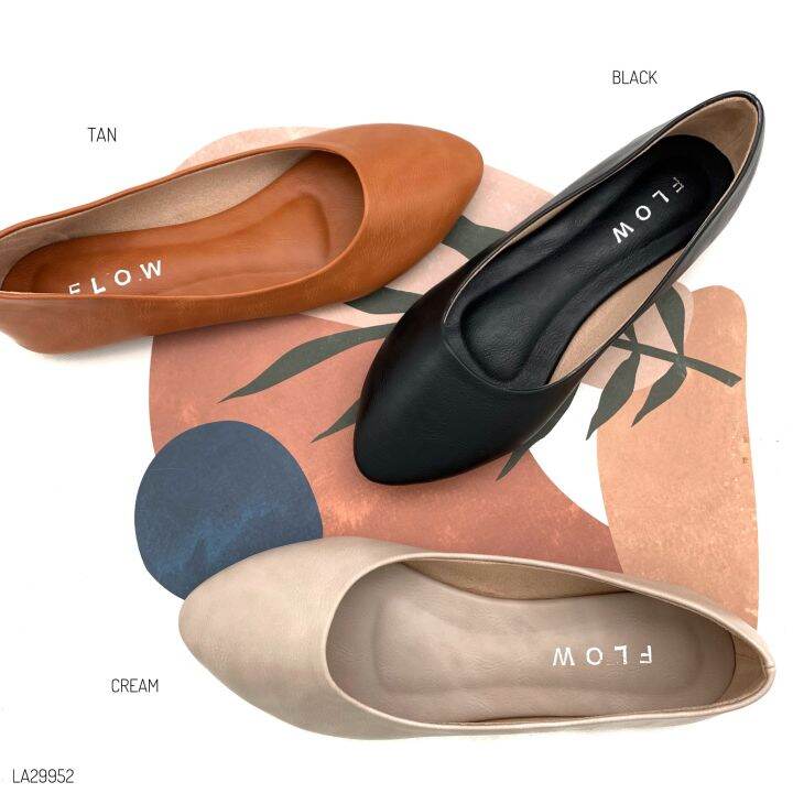 halobangkok-รองเท้า-ballet-shoes-หนังพียู-รุ่น-la29952