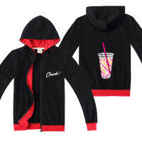 Charli DAmelioเด็กซิปเสื้อแขนยาวHooded Coatเสื้อฤดูใบไม้ผลิฤดูใบไม้ร่วงเด็กพิมพ์ลายการ์ตูนเสื้อC1827เสื้อผ้าเด็กใส่ลำลองสำหรับฤดูใบไม้ร่วงฤดูหนาวหลวมเสื้อคาร์ดิแกนกีฬา