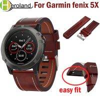 【ใหม่】สายนาฬิกาสำหรับ G Armin Fenix 5X/5X พลัส26มิลลิเมตรง่ายพอดีเปลี่ยนข้อมือวงกลางแจ้งกีฬาหนังสายนาฬิกาข้อมือสำหรับ G Armin Fenix 5x