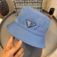 Pra Da Correct Version Letters Solid Color Fisherman Hat Couples with Basin Hat Visor Tide