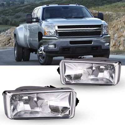 Clear Lens Driving Fog Lights Lamps for Chevy Silverado Suburban Tahoe GMC Sierra Yukon 25883245 GM25931600