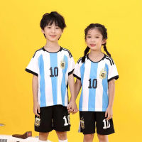 YA ZHOU LONG Argentina Home No. 10 Messi เสื้อฟุตบอลทีมชาติเสื้อเด็กพิมพ์ดิจิตอล