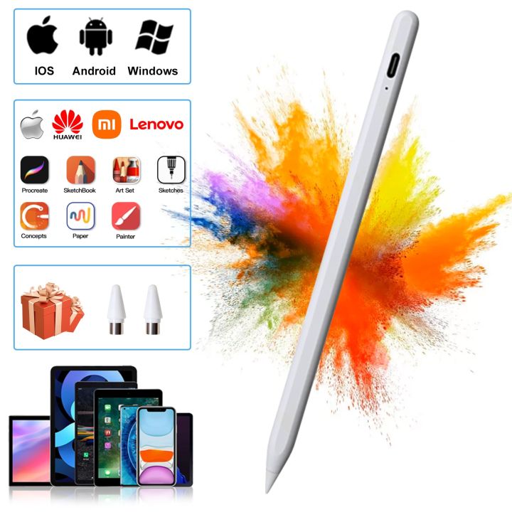 ปากกา-stylus-สากลปากกาชาร์จได้สำหรับแท็บเล็ต-redmi-galaxy-แทบเล็ต-โทรศัพท์-ipad
