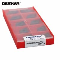 Limited Time Discounts 10PCS DESKAR DNMG150408 DNMG150404 TM DNMG150608-PM LF9118 CNC Lathe Carbide Inserts Turning Tools For Steel Parts