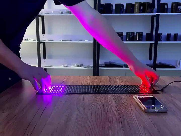 LED Display On Car Rear Window Bluetooth APP Control Flexible led Panel