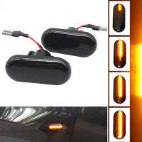 2x Led แบบไดนามิกเลี้ยวไฟเครื่องหมายด้านข้างสำหรับเรโนลต์คลีโอ Trafic Kangoo T Wigo Dacia โลแกนแปรงนิสสัน Interstar Primastar