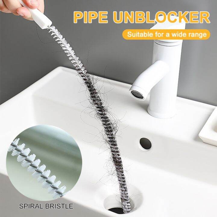 Super long Pipe Dredging Brush Bathroom Hair Sewer Sink Cleaning Brush