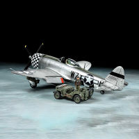 TAMIYA 25214 1/48 P-47D Thunderbolt® "Bubbletop" &amp; 1/4-ton 4x4 Light Vehicle Set ชุดโมเดลประกอบทามิย่าแท้