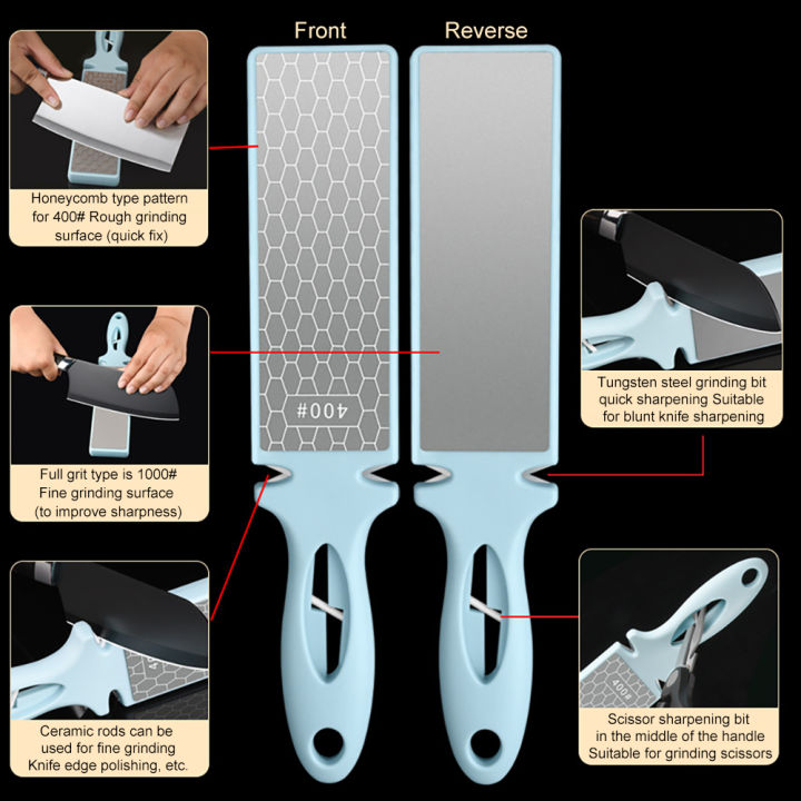 rebrol-ที่ลับมีดขัด5-in-1-400-1000กริปมือถือมีดสองด้านลับคมหินลับมีดอุปกรณ์ครัว-เครื่องมือขัด