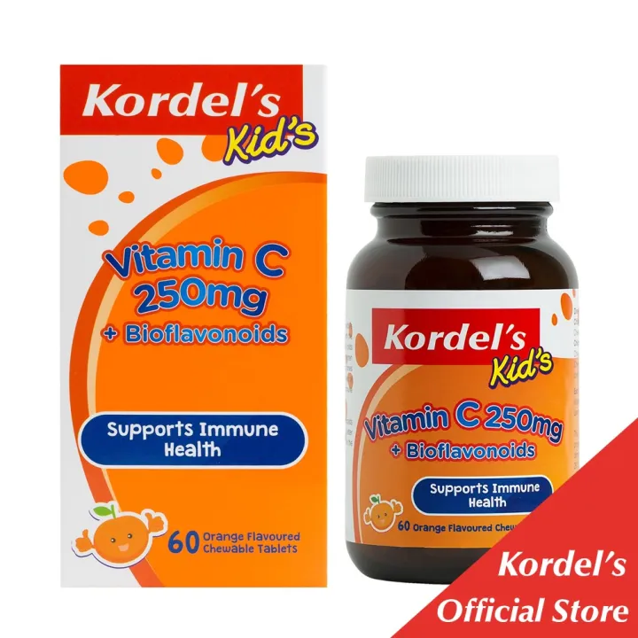 Kordel’s Kid's Vitamin C 250 mg + Bioflavonoids 60 Chewable Tablets