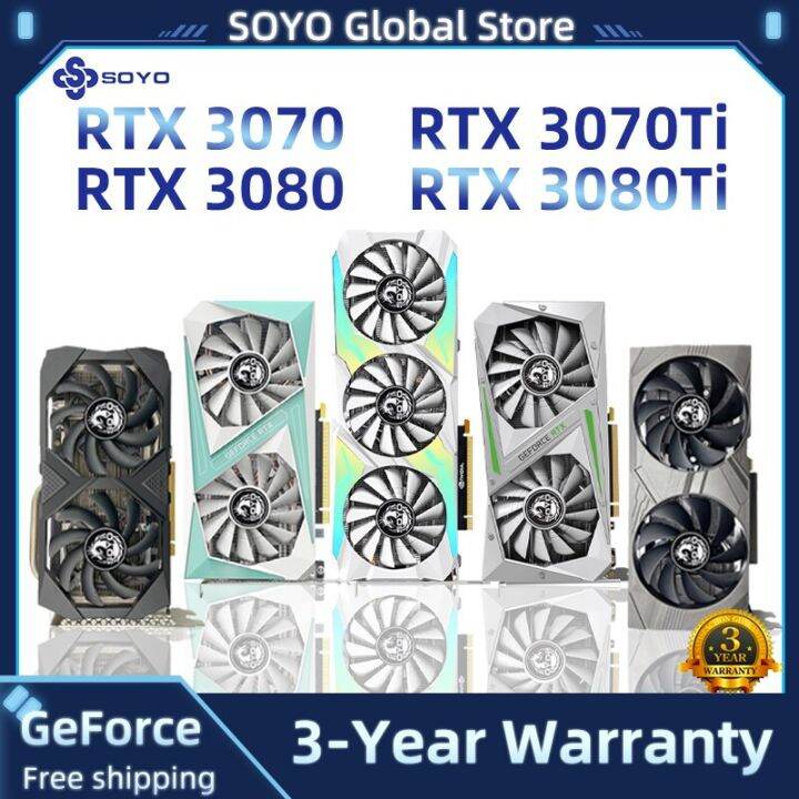SOYO Graphics Card GTX 1660 Super RTX 2060 Super 3070 3060Ti 3080 ...