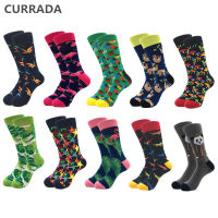 10pairslot nd Quality Mens Socks Combed Cotton colorful Happy Funny Sock Autumn Winter Warm Casual long Men compr. socket