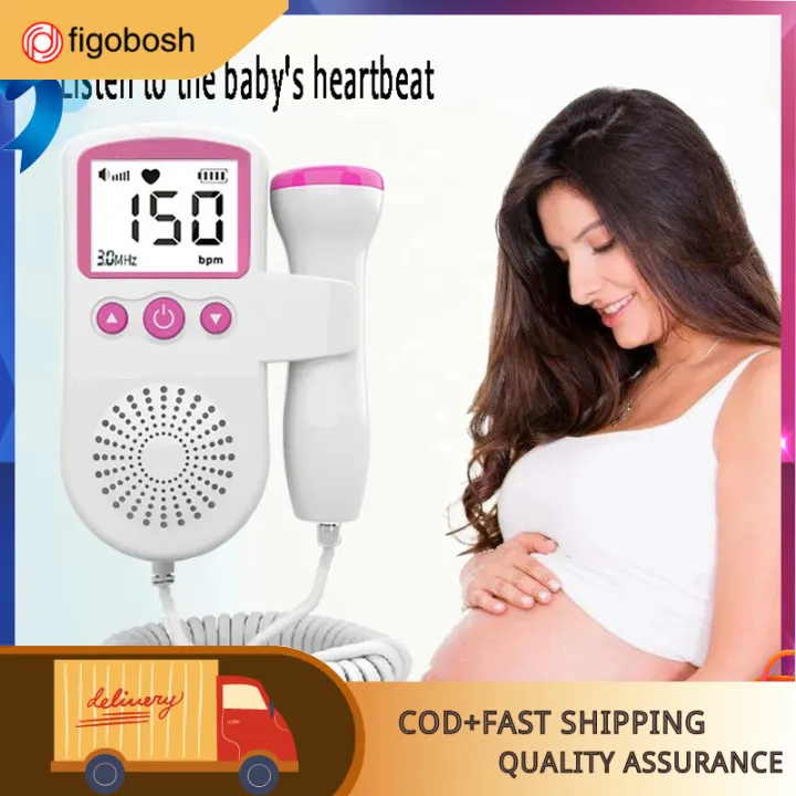Upgraded 3.0MHz Doppler Fetal Heart rate Monitor Home Pregnancy Baby