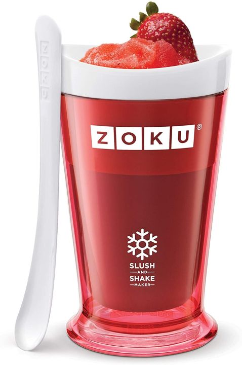 แก้วทำสมู๊ทตี้-แก้วเก็บเย็น-เกล็ดน้ำแข็ง-ไอศกรีม-คละสี-zoku-slush-and-shake-maker-แก้วทำสเลอปี้-zoku-แก้วทำสเลอปี้-แก้วทำความเย็น