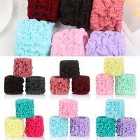 GONLUEZ 3pcs/lot ผสมสี ที่คาดผม ยางรัด ผู้หญิง ผู้หญิง Scrunchie ยางยืด ที่ใส่ผมหางม้า วงผมกว้าง เชือกผม