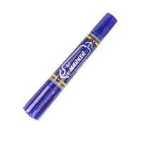PILOT ปากกาเคมี 2 หัว รุ่น BI-MARKER สีน้ำเงิน [ส่งเร็วส่งไว มีเก็บเงินปลายทาง]