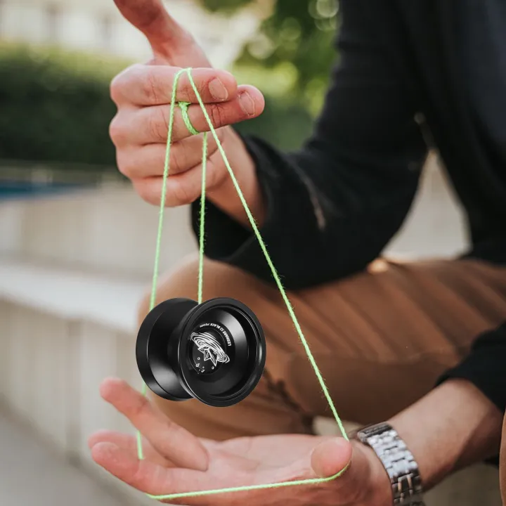 อลูมิเนียม-yoyo-ball-การแข่งขัน-yo-yo-ของขวัญกับแบริ่งสตริงและถุงมือ