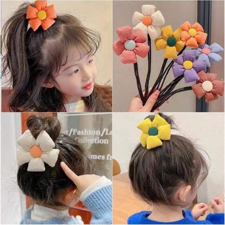 Mua Set 10 dây buộc tóc, thun cột tóc cho bé gái hình con vật hoa quả sắc  màu tươi sáng SC26 - Củ quả tại Toy baby Alice | Tiki