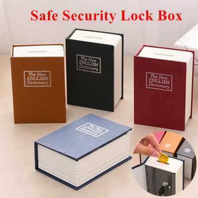 ▤○ jiozpdn055186 Livro Security Locker Dinheiro escondido Segredo Cofre Moeda Armazenamento Jóias Lock