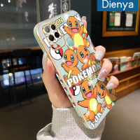 เคส Dienya สำหรับ Infinix Hot 10S NFC Hot 10T เคสการ์ตูน Pokemon ใหม่กรอบสี่เหลี่ยมเคลือบพื้นผิวเคสซิลิกาเจลนิ่มกันกระแทกเคสมือถือรวมเลนส์กล้องถ่ายรูปฝาครอบป้องกัน