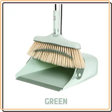 Broom and Dustpan Set for Home, Long Handle Upright Standing Dustpan and  Broom Combo with Cleaning Teeth for Indoor Outdoor - China Broomsticks and  Plastic Broom price