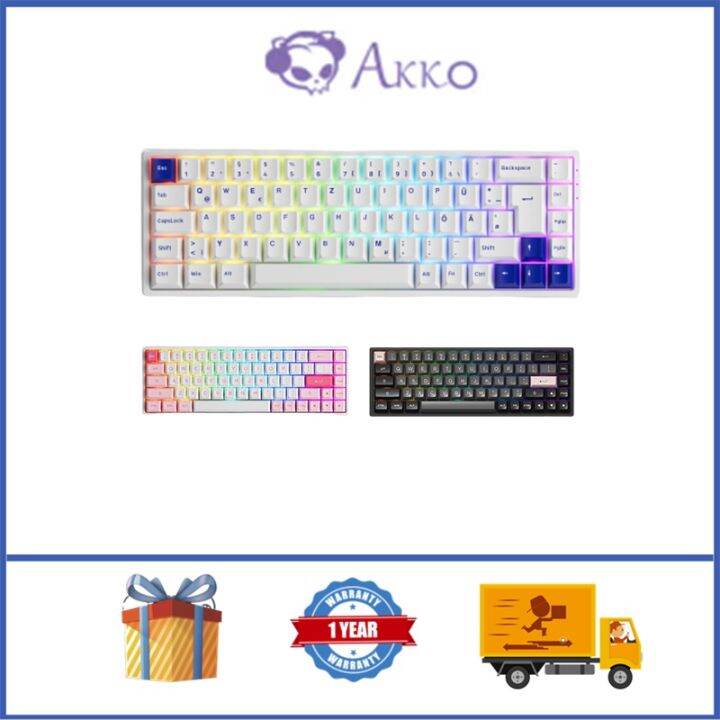 AKKO 3068B Plus Wireless Mechanical Keyboard 68 Key Hot Swappable ...