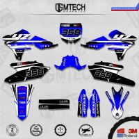 DSMTECH Customized Team Graphics Backgrounds Decals 3M Custom Stickers For 14-18 YZ250F 15-19 YZ250FX WRF250 14-17 YZ450F 018