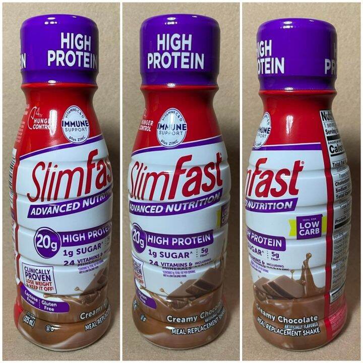 SlimFast Advanced Nutrition Meal Replacement Shake High Protein Creamy ...