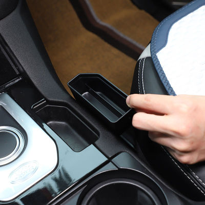 สำหรับแลนด์โรเวอร์ค้นพบ4 LR4 2016-2016 ABS สีดำรถเกียร์การจัดเก็บศัพท์กล่องเบ็ดเตล็ดออแกไนเซอร์อุปกรณ์เสริมในรถยนต์